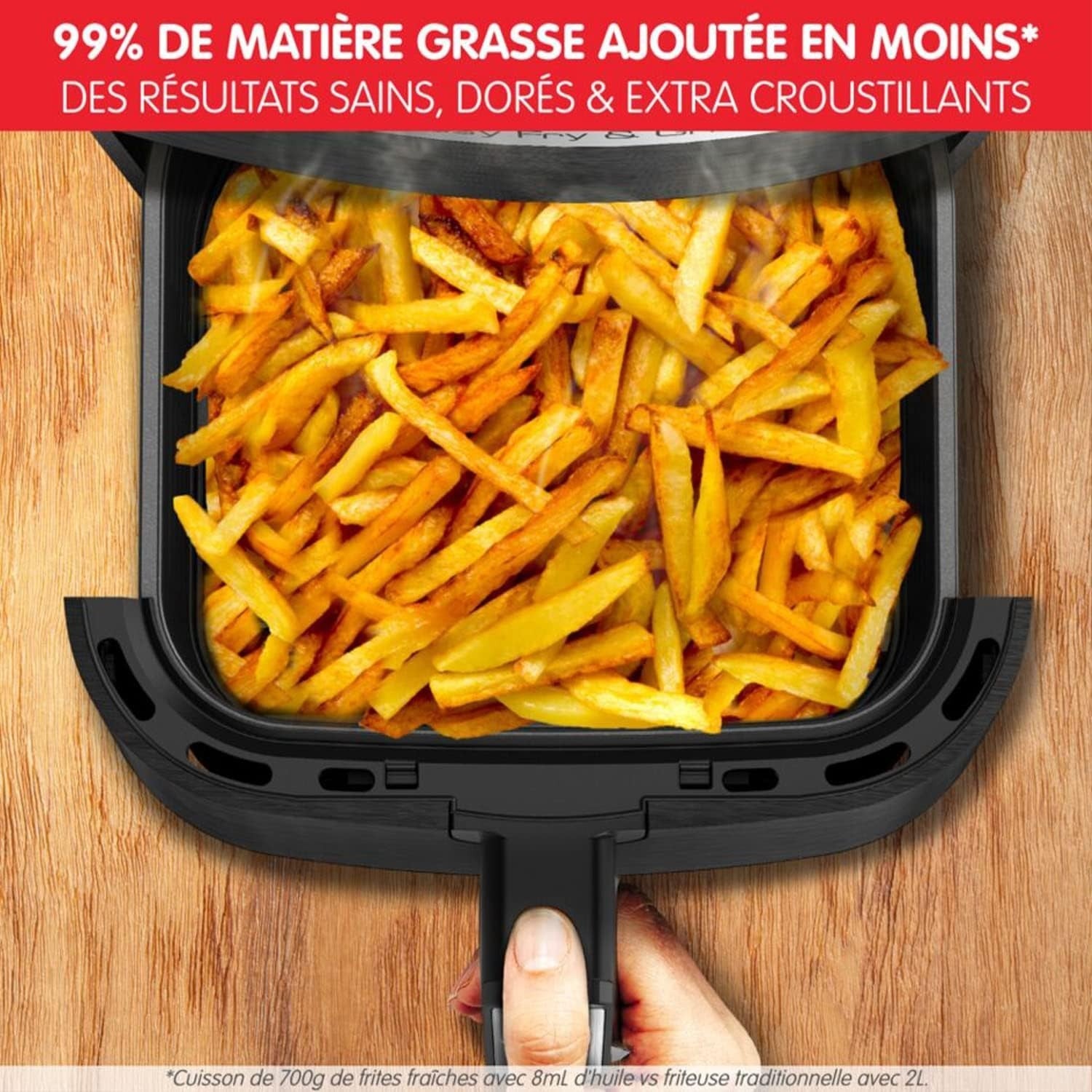 XL Air Fryer Grill 2 in 1 4.2L Digital 8 Programs Oil Free