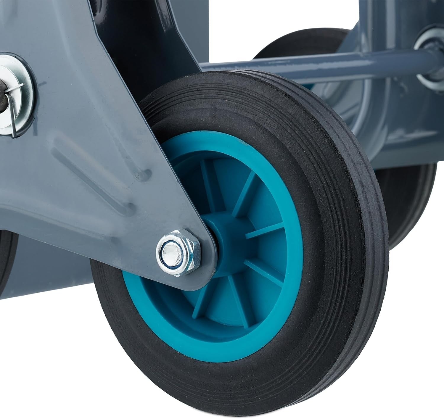 Relaxdays Stair Climber Hand Truck 200kg Folding Trolley 6-Wheel Solid Tyres