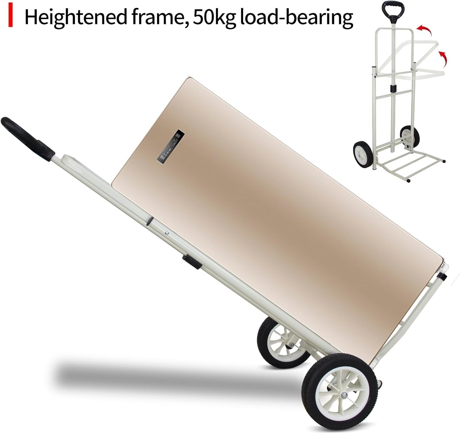 45L Folding Shopping Trolley Lightweight Push Pull Cart Insulated Bag