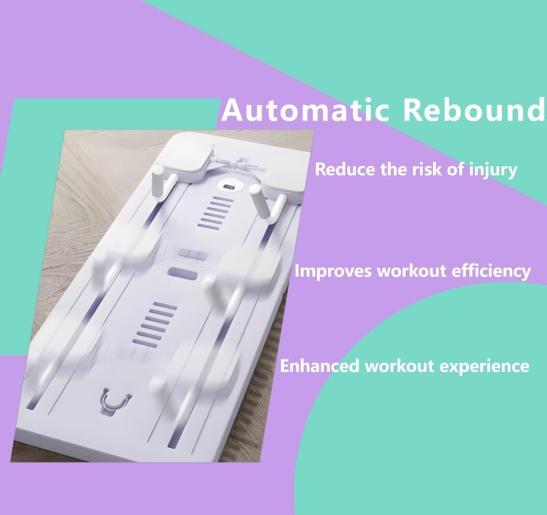 Foldable Pilates Reformer Board Ab Roller Core Trainer Machine