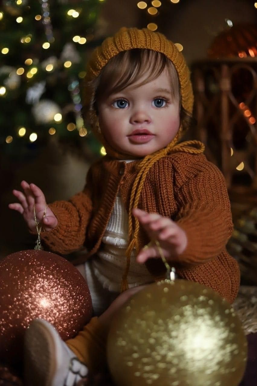 26in Lifelike Reborn Toddler Doll Soft Silicone Vinyl Cuddle Body