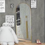 Gold Arch Floor Mirror 162x53cm Full Length Standing Leaning Luxury