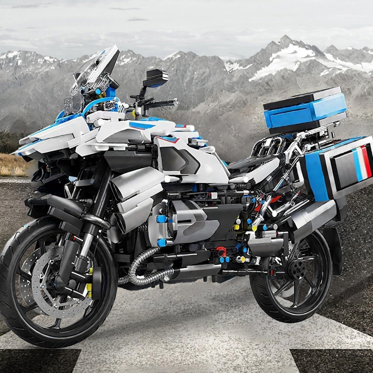 2369 PCS Motorcycle Model Kit | Realistic Colors & Detailed Build | Gift