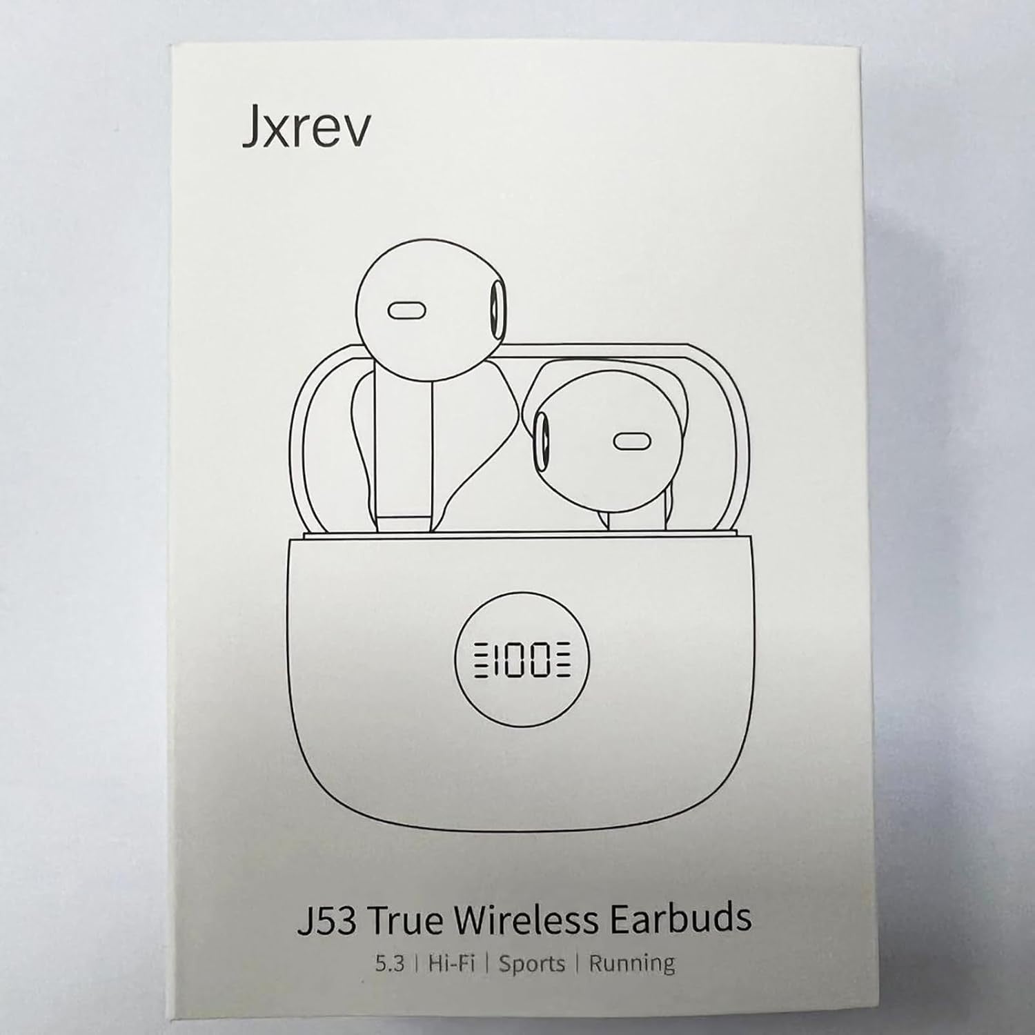 Bluetooth 5.4 Pink Gold Earbuds ENC Mic 40H Deep Bass LED Touch IP7