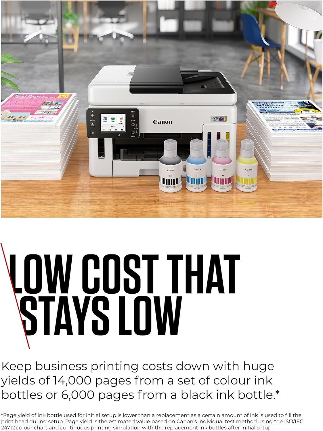 Compact Wireless Colour MegaTank Printer Scanner Copier Auto-Duplex