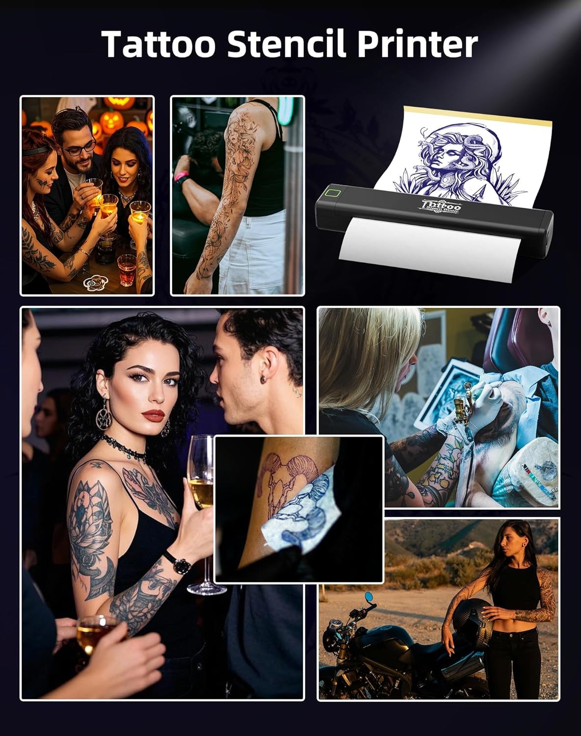 P84 A4 Tattoo Stencil Printer – Bluetooth Thermal Printer for Artists & Beginner