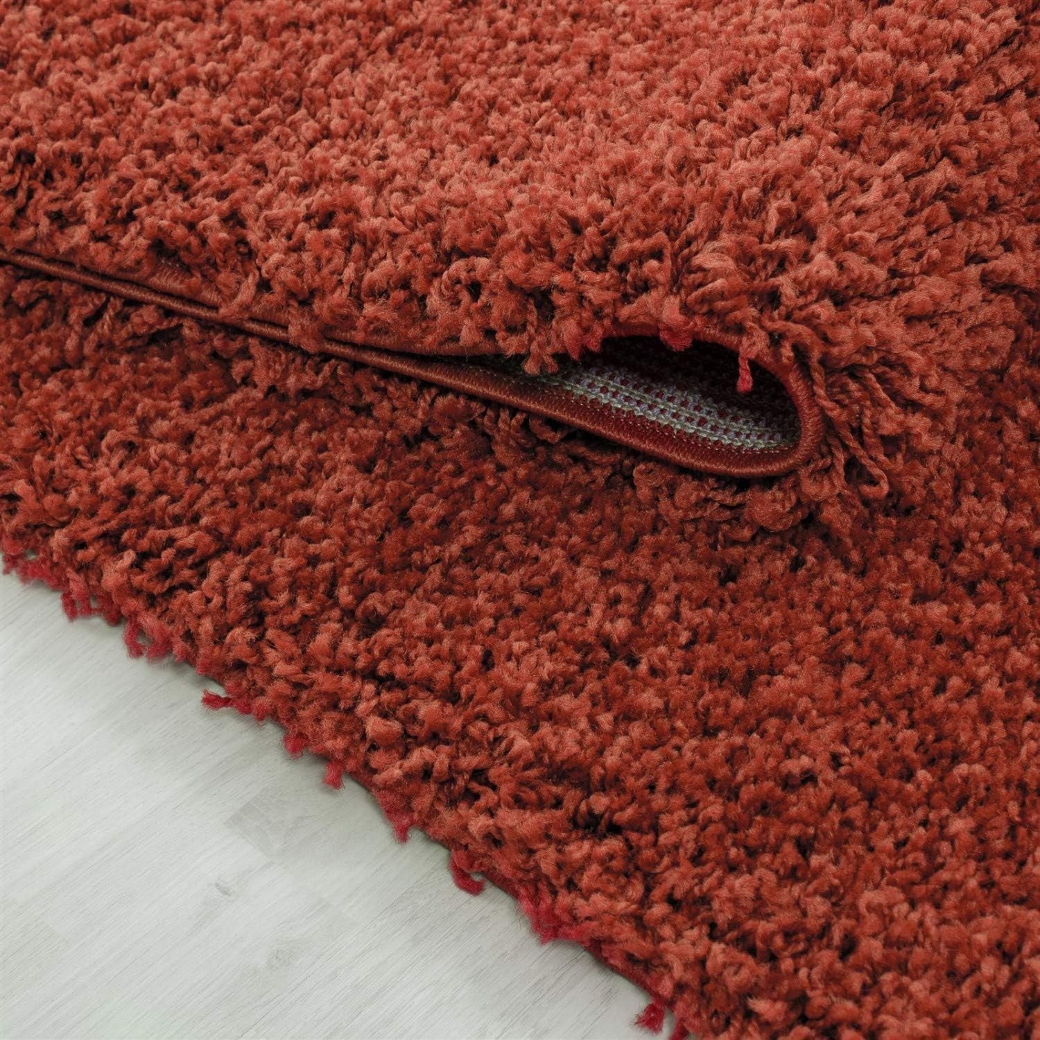 Extra Large Shaggy Rug 160x230cm 5cm Thick Soft High Pile Terracotta Carpet