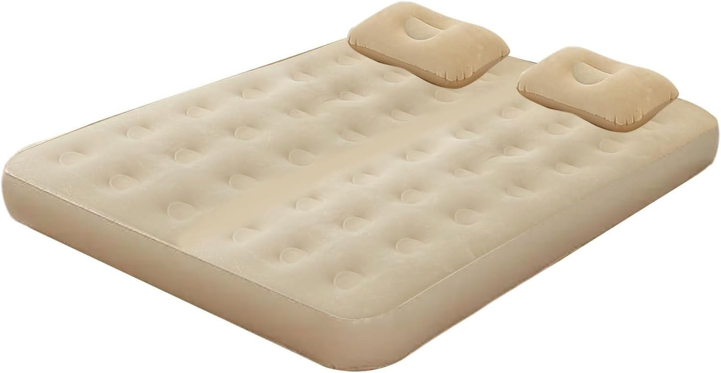 Inflatable Air Bed with Built-in Pump | Foldable Camping & Guest Mattress