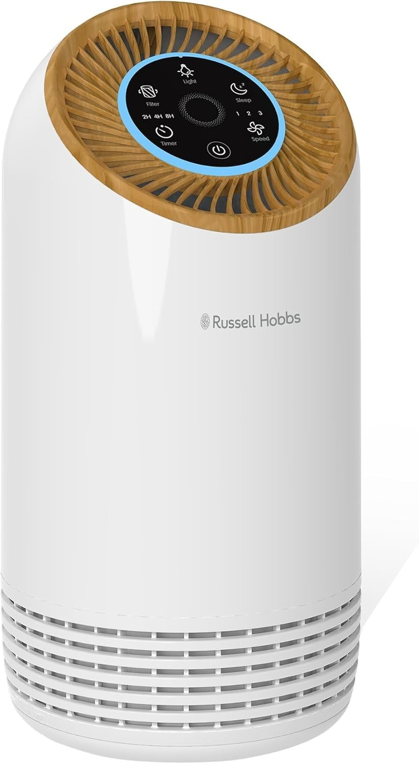Compact HEPA Air Purifier 90m³/h Bedroom Allergy Odor Sleep Mode