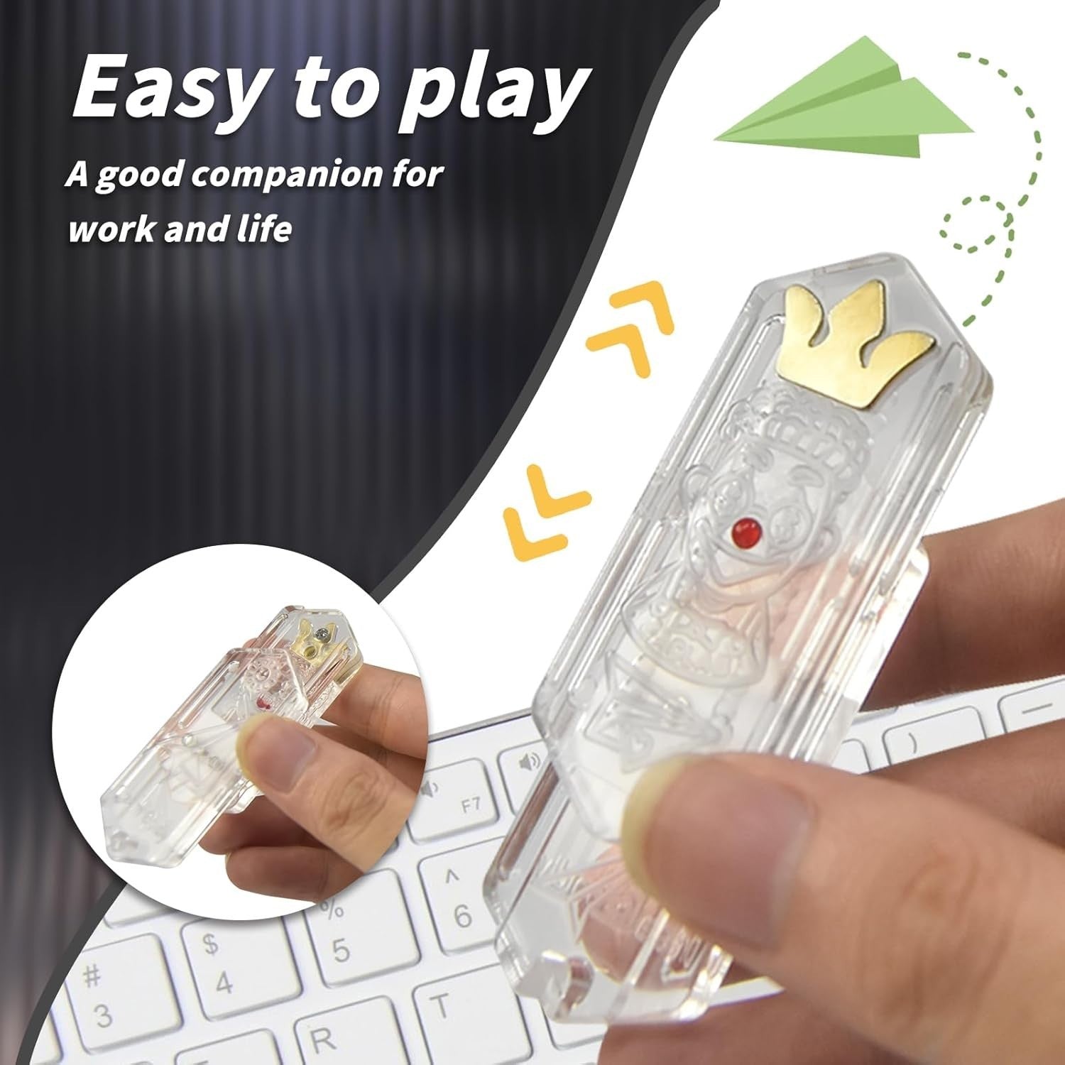 Mechanical Fidget Slider Loud Click Stress Relief ADHD EDC Pocket Toy