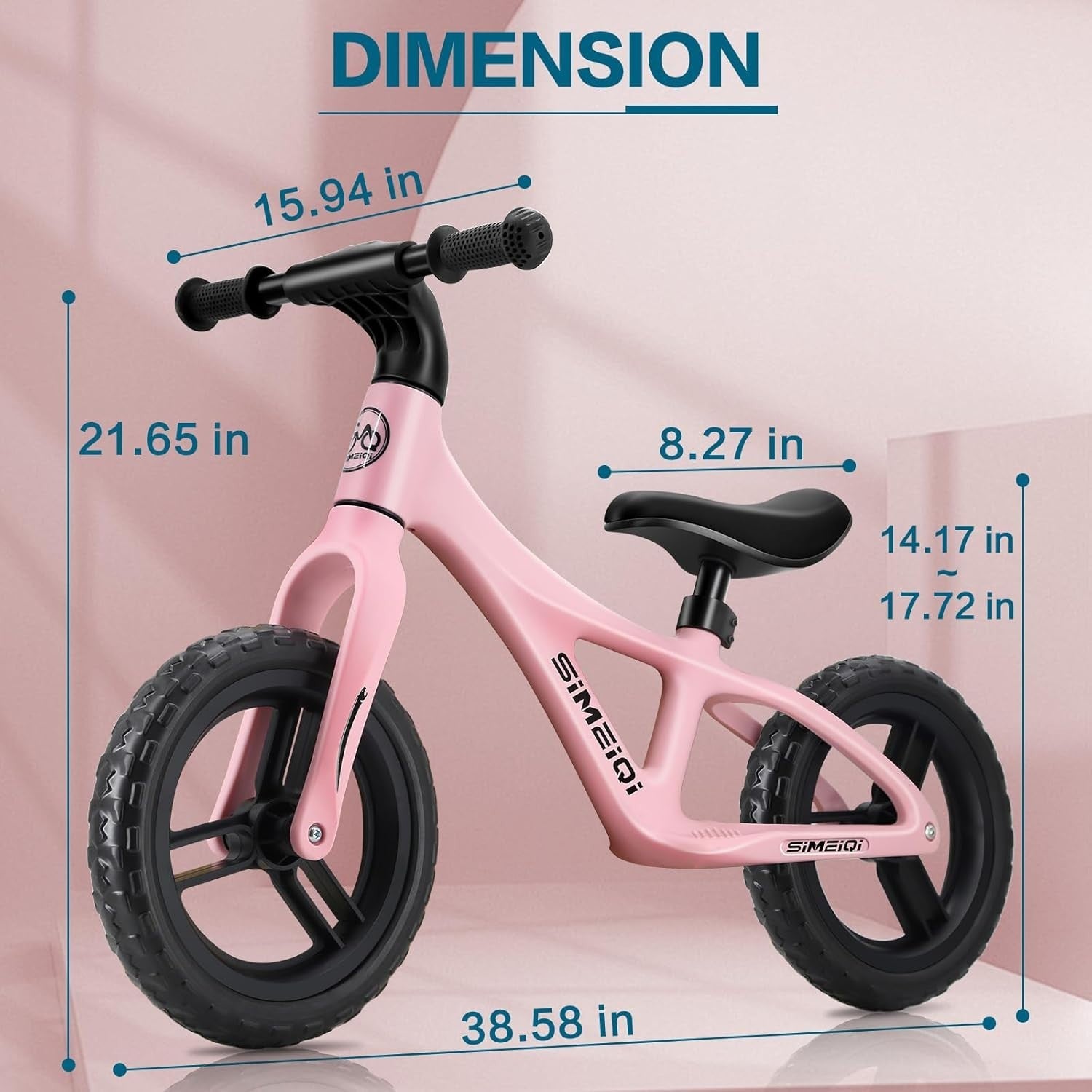 Kids Balance Bike 12 Inch Lightweight Training Bicycle Age 2-5 Years