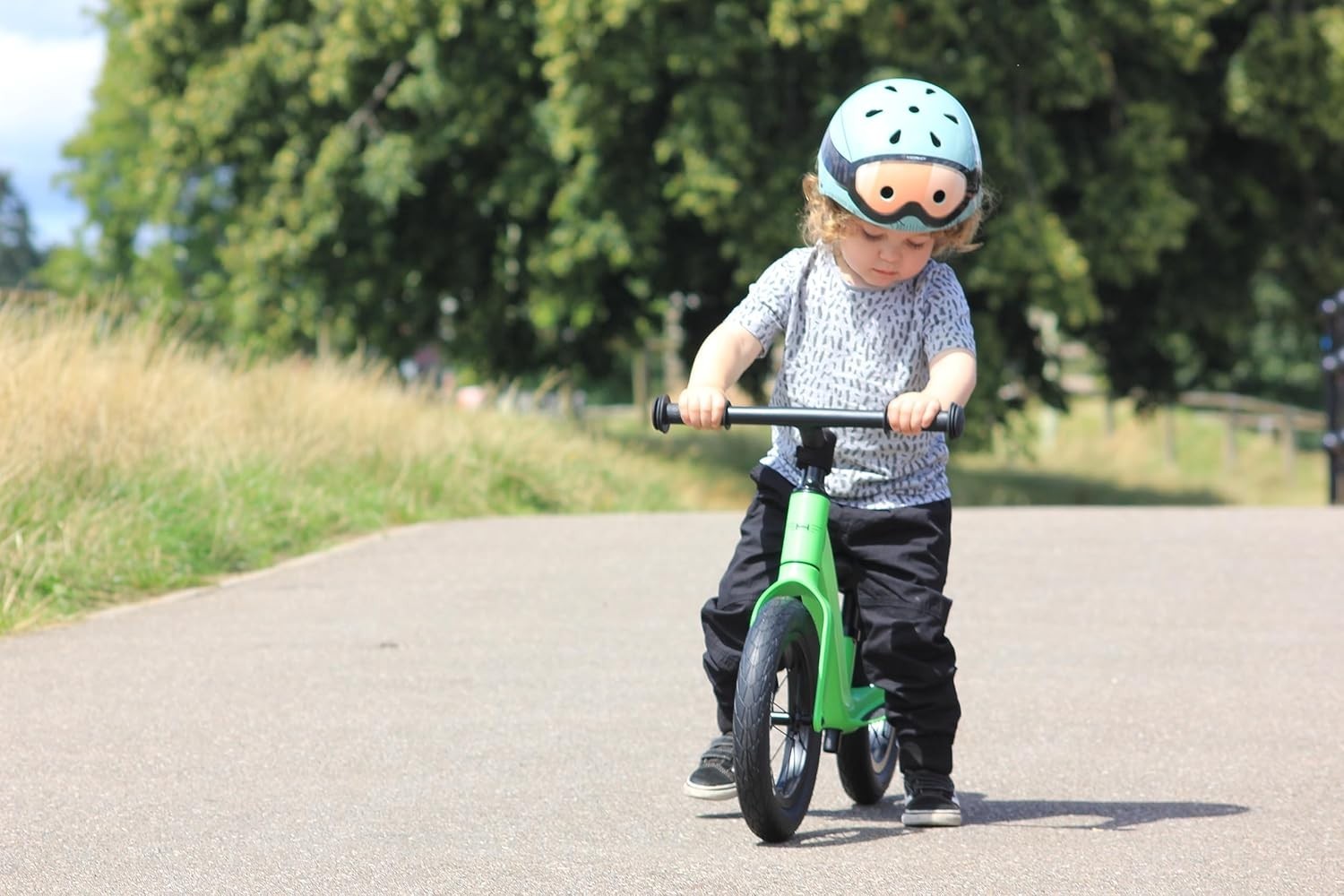 12 Inch Balance Bike Lightweight Magnesium Toddler Push Bike Green