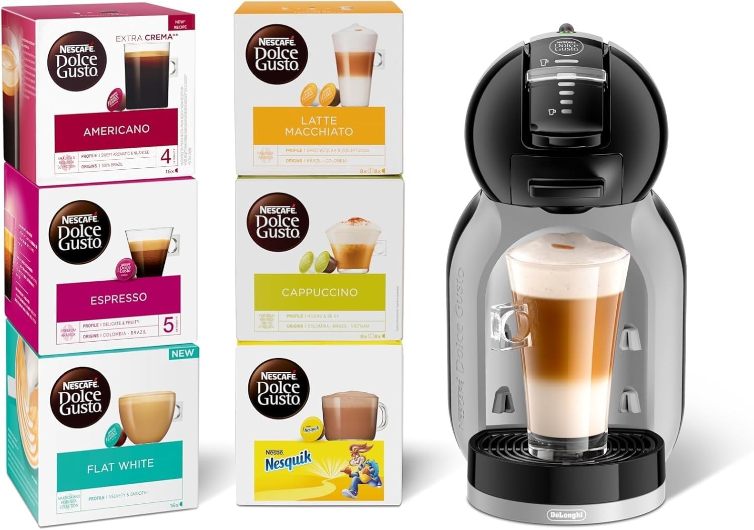 Automatic Coffee Pod Machine | 15 Bar Pressure | Hot & Cold Drinks Maker