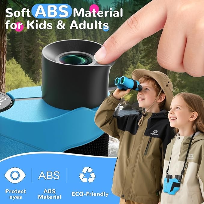 15x25 Kids Compact Binoculars Shockproof Mini Outdoor Toy Bird Watching