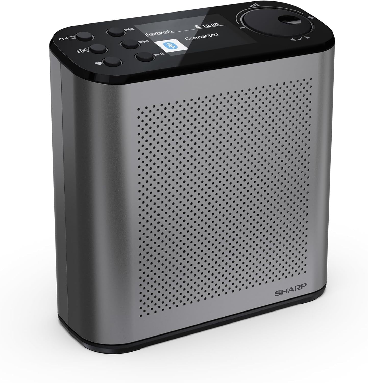 Portable DAB+/FM Digital Radio Bluetooth 5.3 Colour Display USB Storm Grey