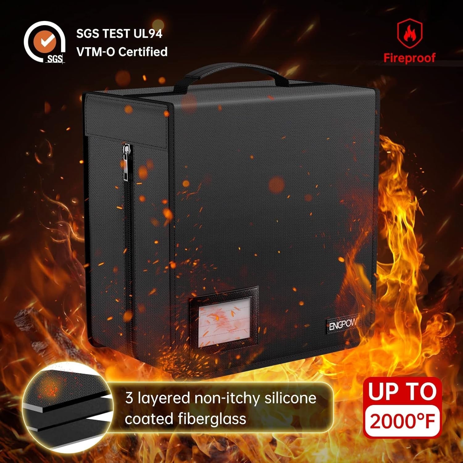 400 CD DVD Storage Wallet Fireproof Waterproof Disc Organizer Case