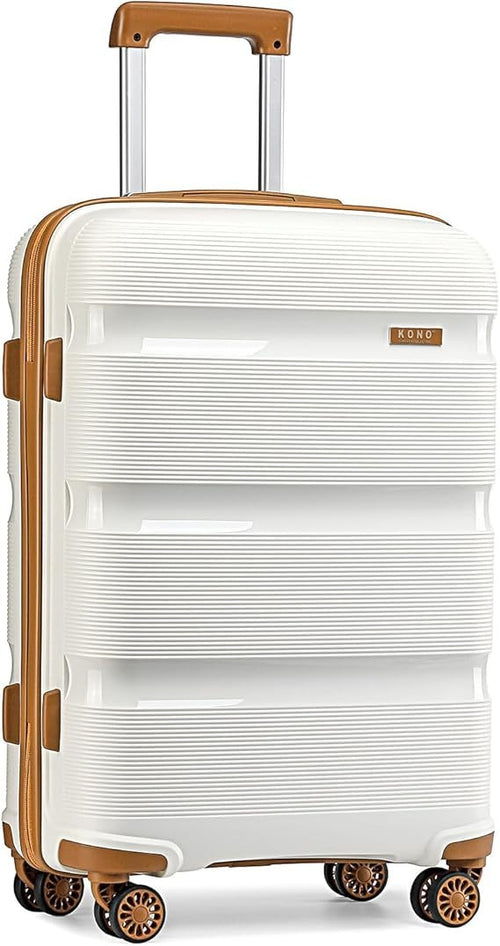 Lightweight 24 Inch PP Hard Suitcase 4 Wheel Spinner TSA Lock