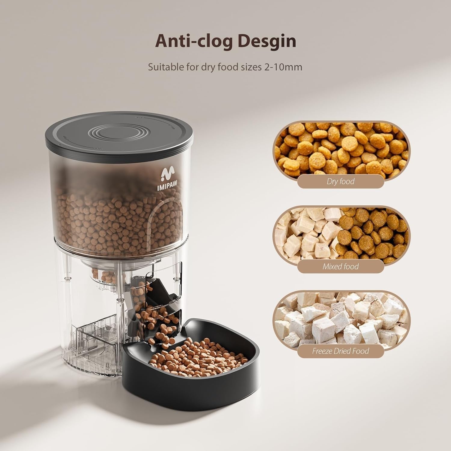 5G WiFi Automatic Pet Feeder App Control Timer Food Dispenser