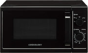 20L Freestanding Microwave 800W 5 Power Levels Quick Defrost Black
