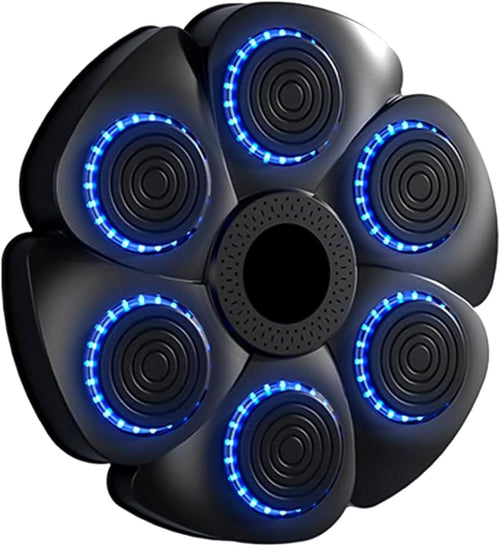 Music Boxing Machine Bluetooth LED Wall Mount Punch Trainer Kids Adults Home Gym