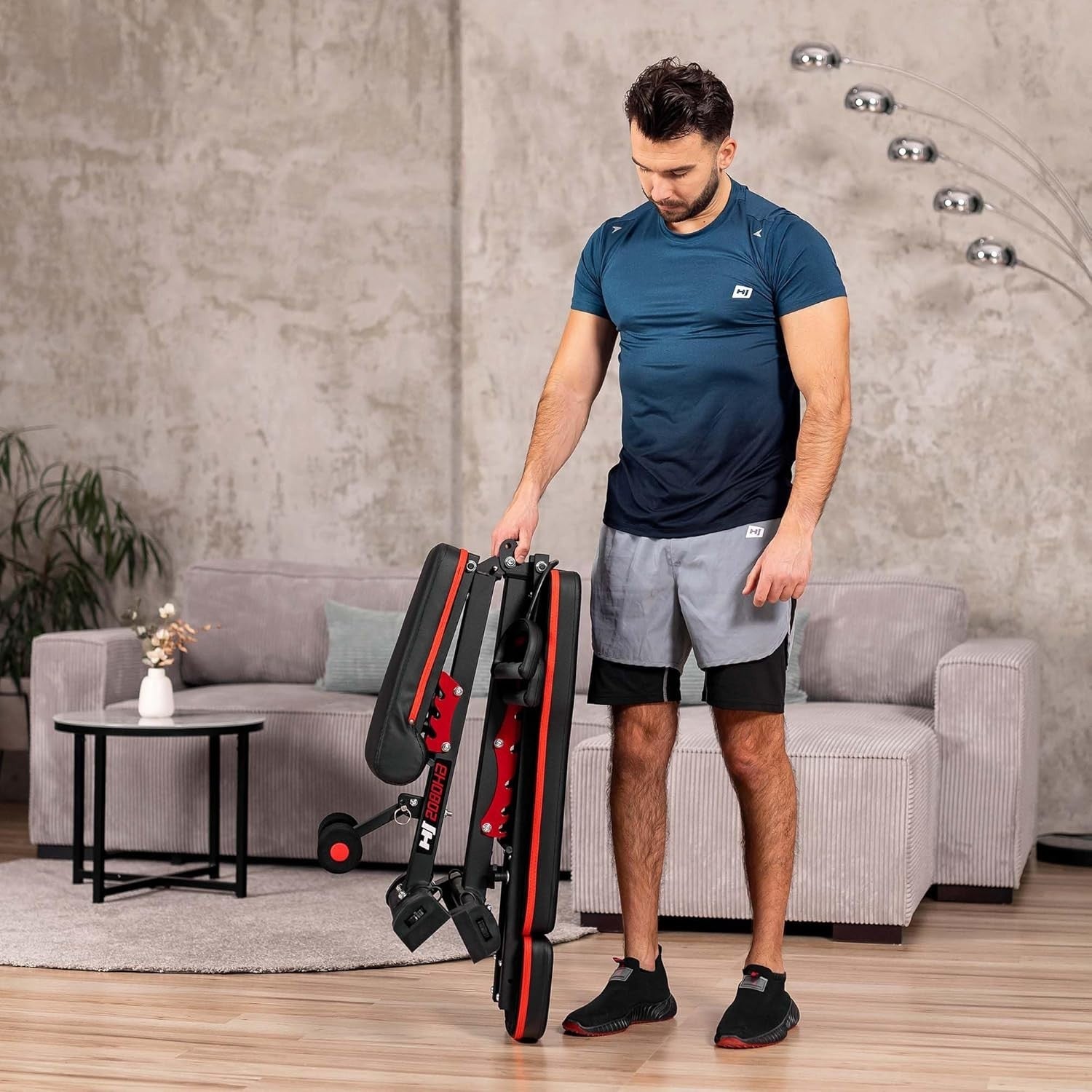 Foldable Multi-Angle Workout Bench 250kg Capacity Home Strength Training