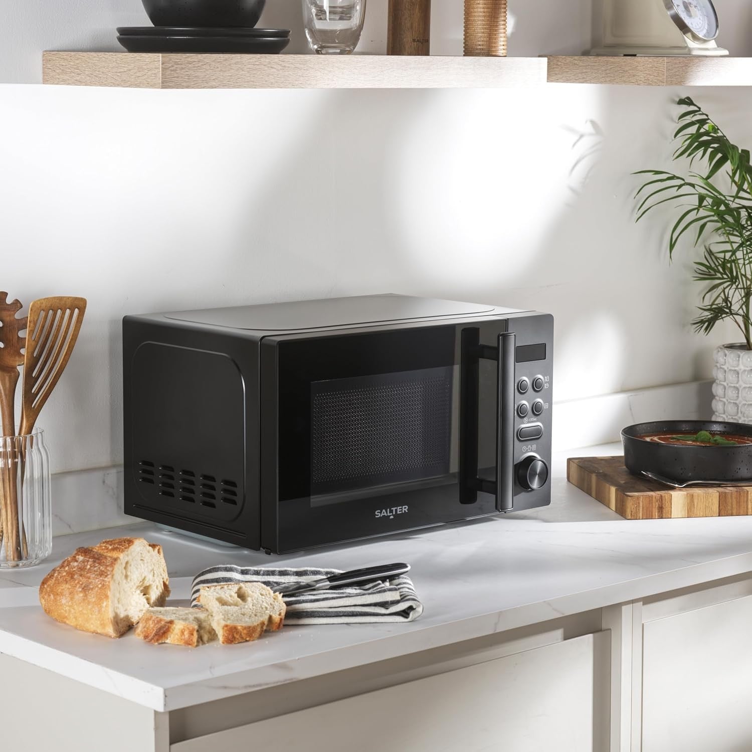 Kitchen Set 3000W Kettle 2-Slice Toaster 800W Microwave