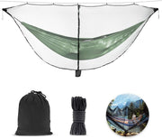 Camping Hammock with Mosquito Net - 290x140cm - 300kg Capacity - Complete Kit
