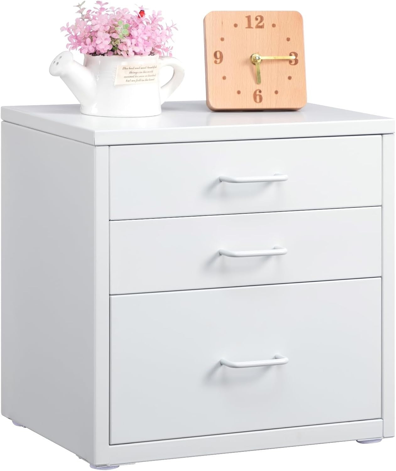 Desktop A4 File Cabinet 3 Drawer Metal Office Storage Organizer Unit