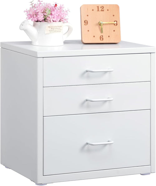 Desktop A4 File Cabinet 3 Drawer Metal Office Storage Organizer Unit