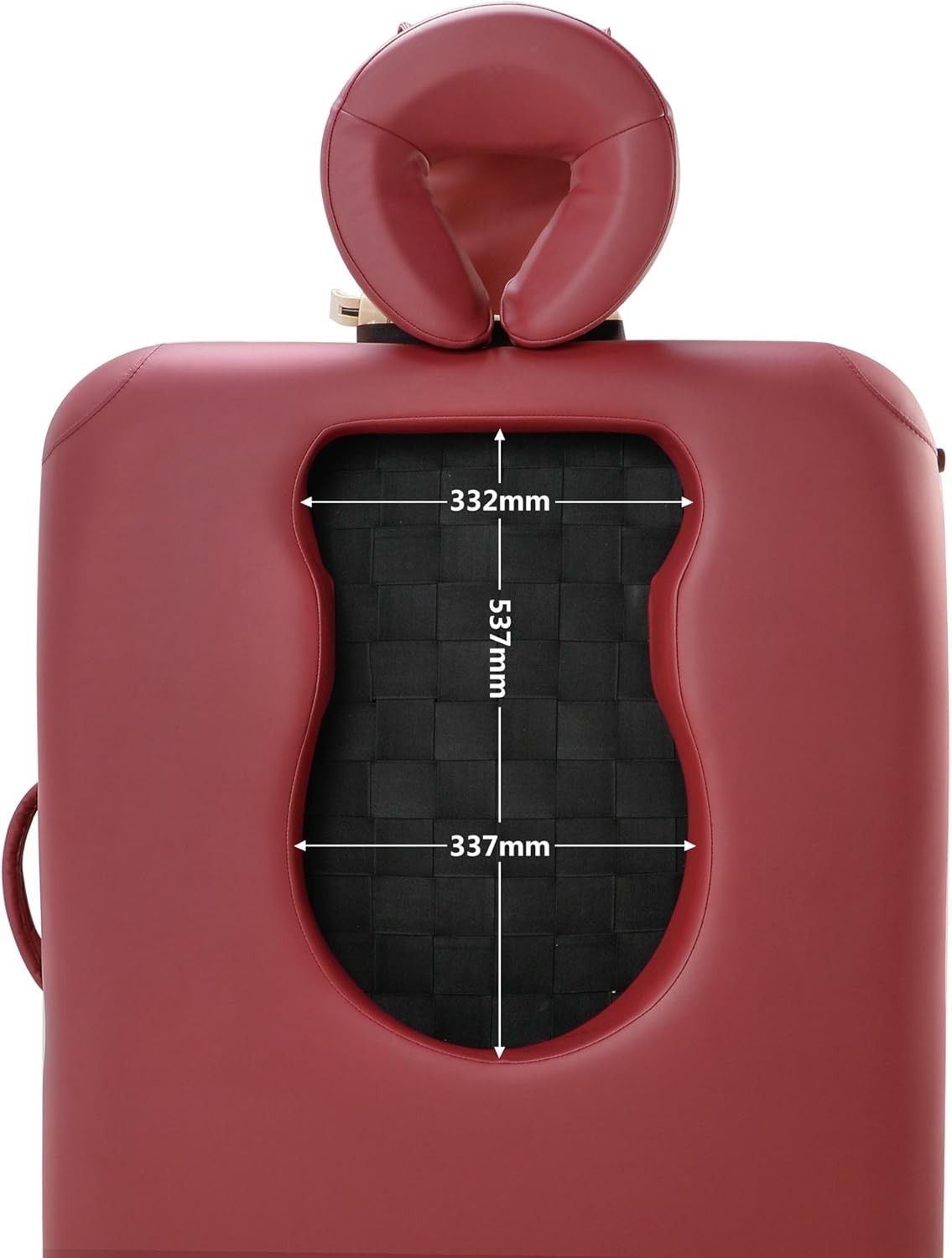 76cm Pregnancy Massage Table Portable Spa Beauty Bed with Belly Support Red