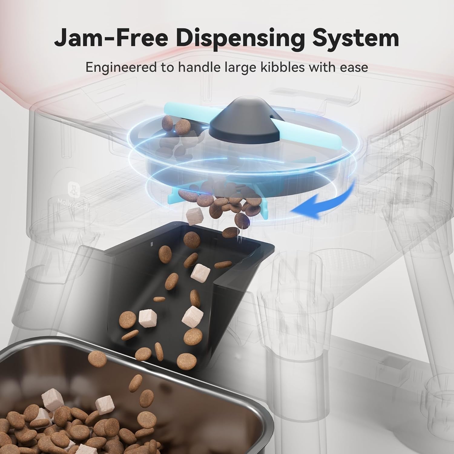 14L Smart Dog Feeder WiFi App Control Auto Food Dispenser Large Dogs