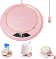 USB Coffee Mug Warmer 3 Temp Settings Smart Touch 8H Auto Shut Off