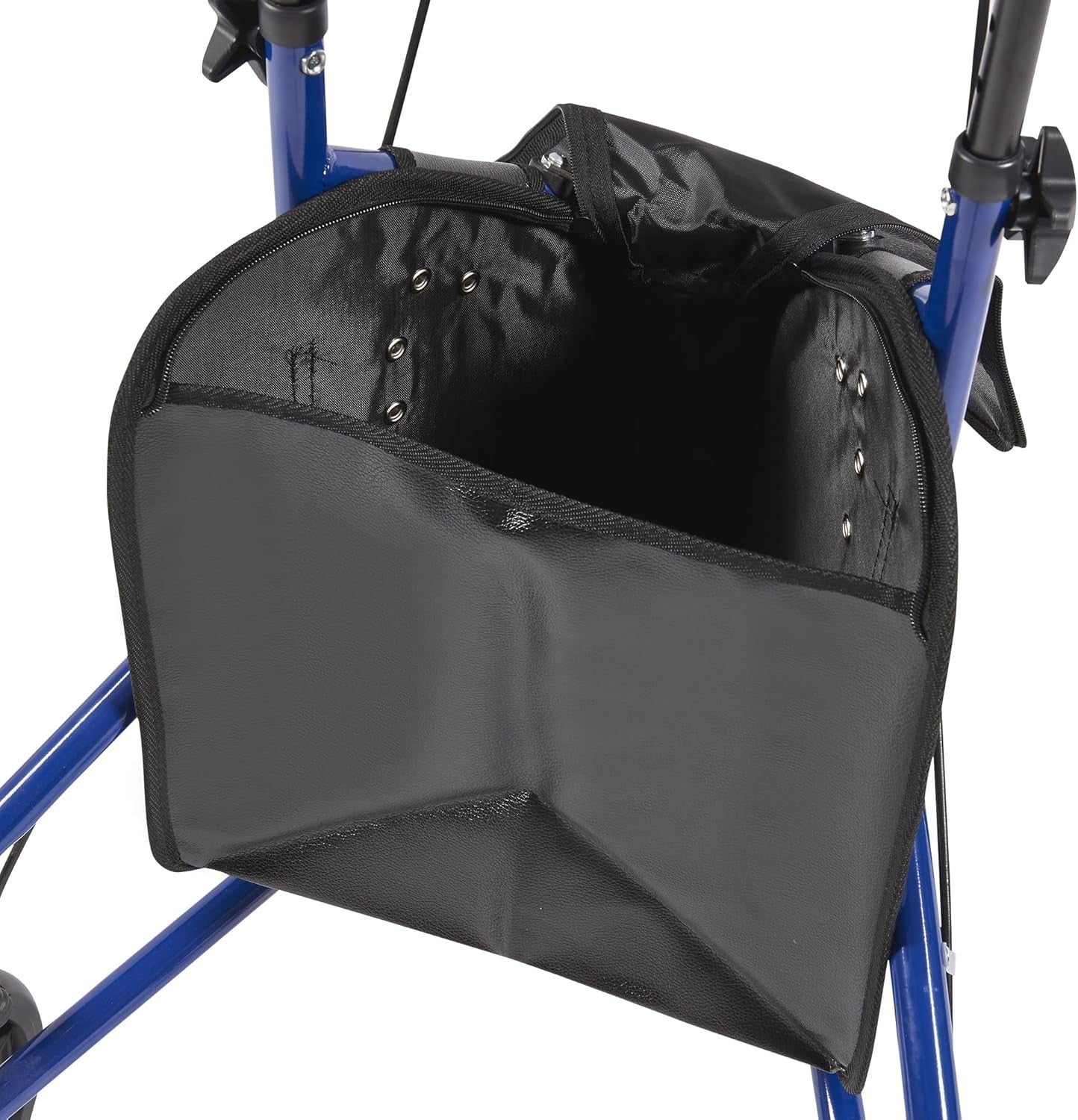 Lightweight Folding Rollator Walker with Zip Bag Lockable Brakes 20cm Wheels