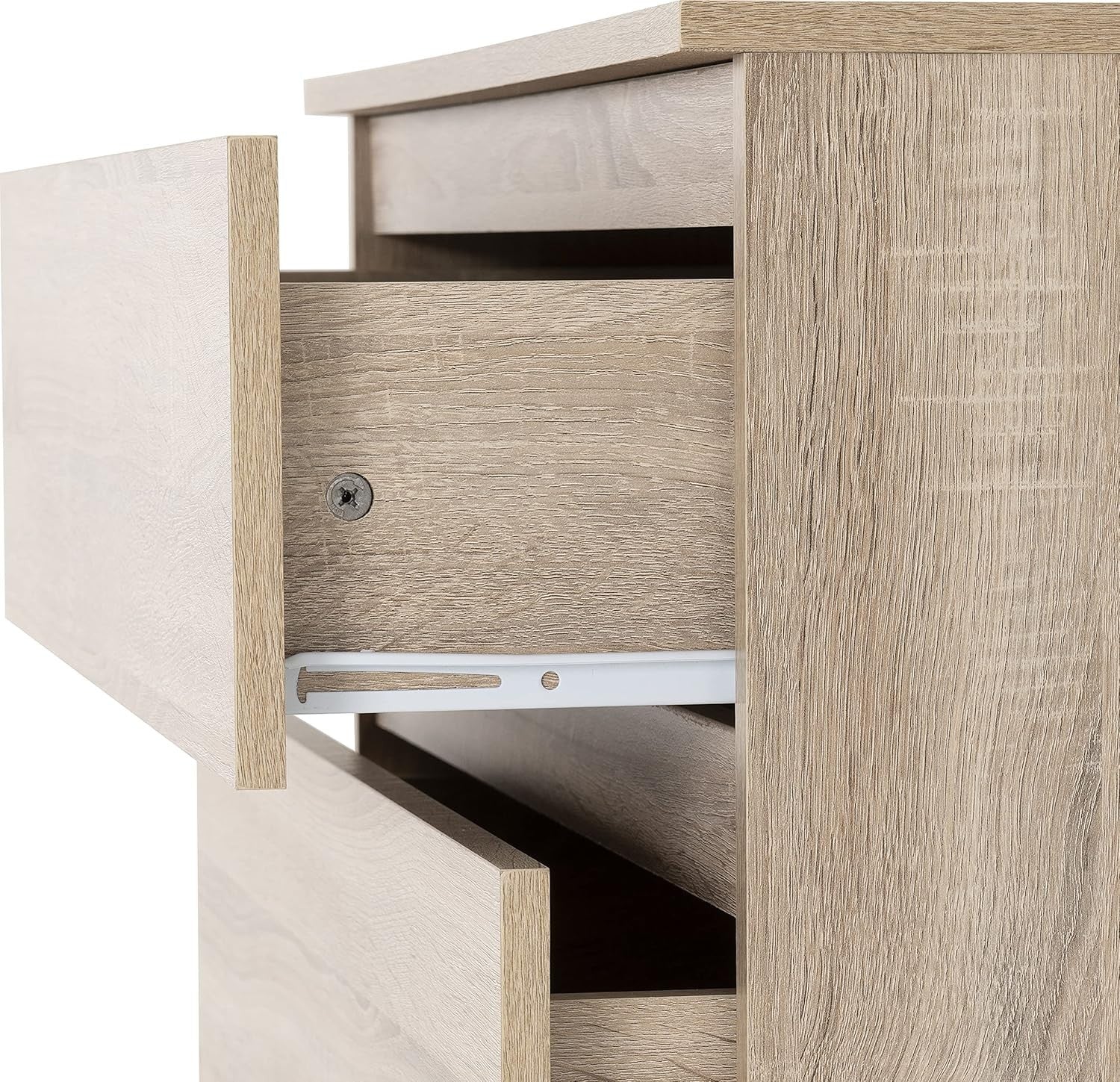 Sonoma Oak 4 Drawer Chest Storage Cabinet Wall Mount Bedroom Organizer