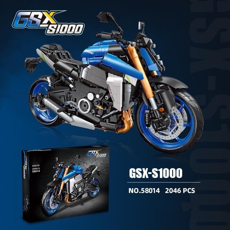 2046 PCS Motorcycle Building Kit | Realistic Design | Gift for Teens & Adults