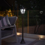 Festive Lights 4ft Solar Victorian Lamp Post IP44 Dual Brightness LED