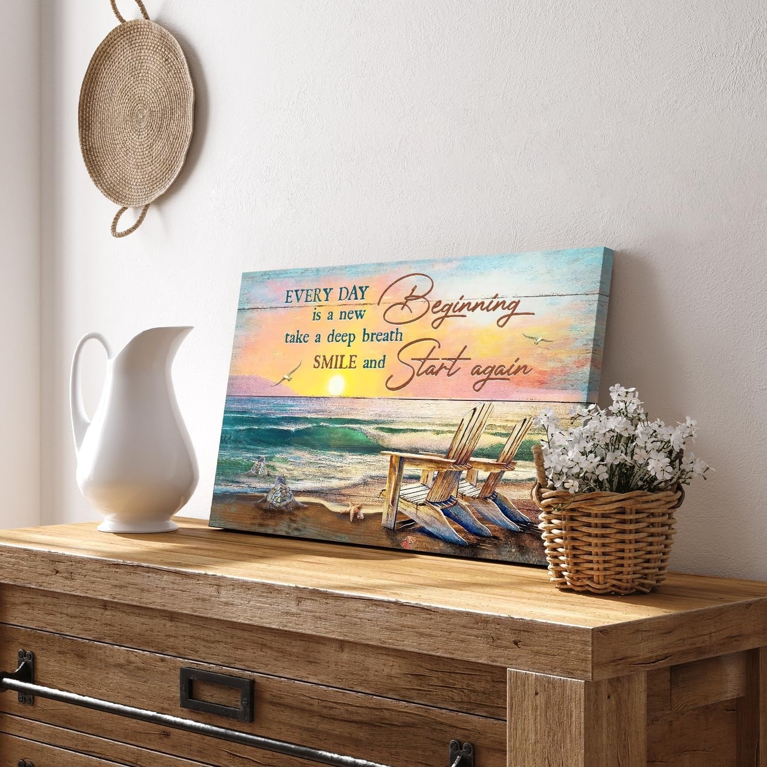 3Piece Fruit Canvas Wall Art 28x35cm Orange Lemon Strawberry