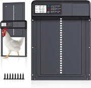 Automatic Chicken Coop Door Battery Powered Timer LCD Anti Pinch Waterproof
