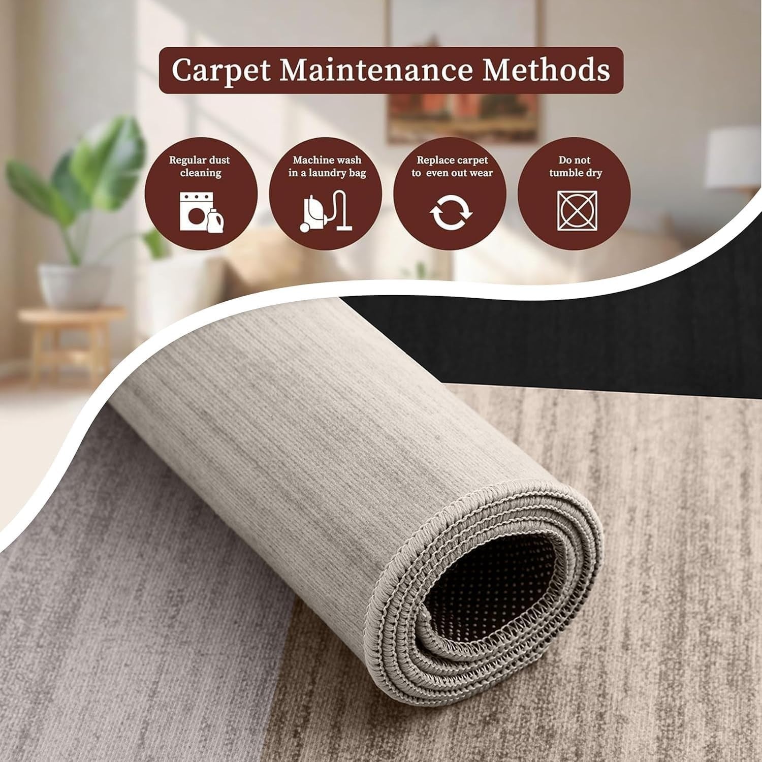 Large Modern Geometric Area Rug Soft Touch Non-Shedding Floor Carpet 120x170cm