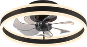NEWSEE 50CM LED Ceiling Fan, 6 Speeds, 3 Color Dimming, Remote Control