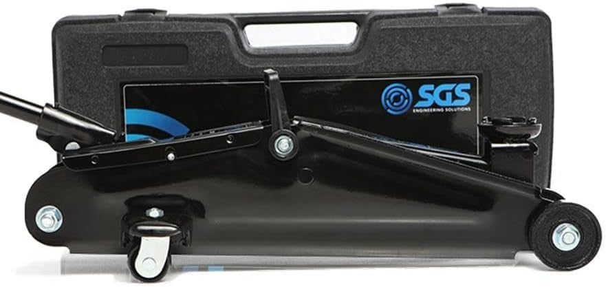 2 Ton Steel Hydraulic Trolley Jack Portable Car Lift with Carry Handle & Case