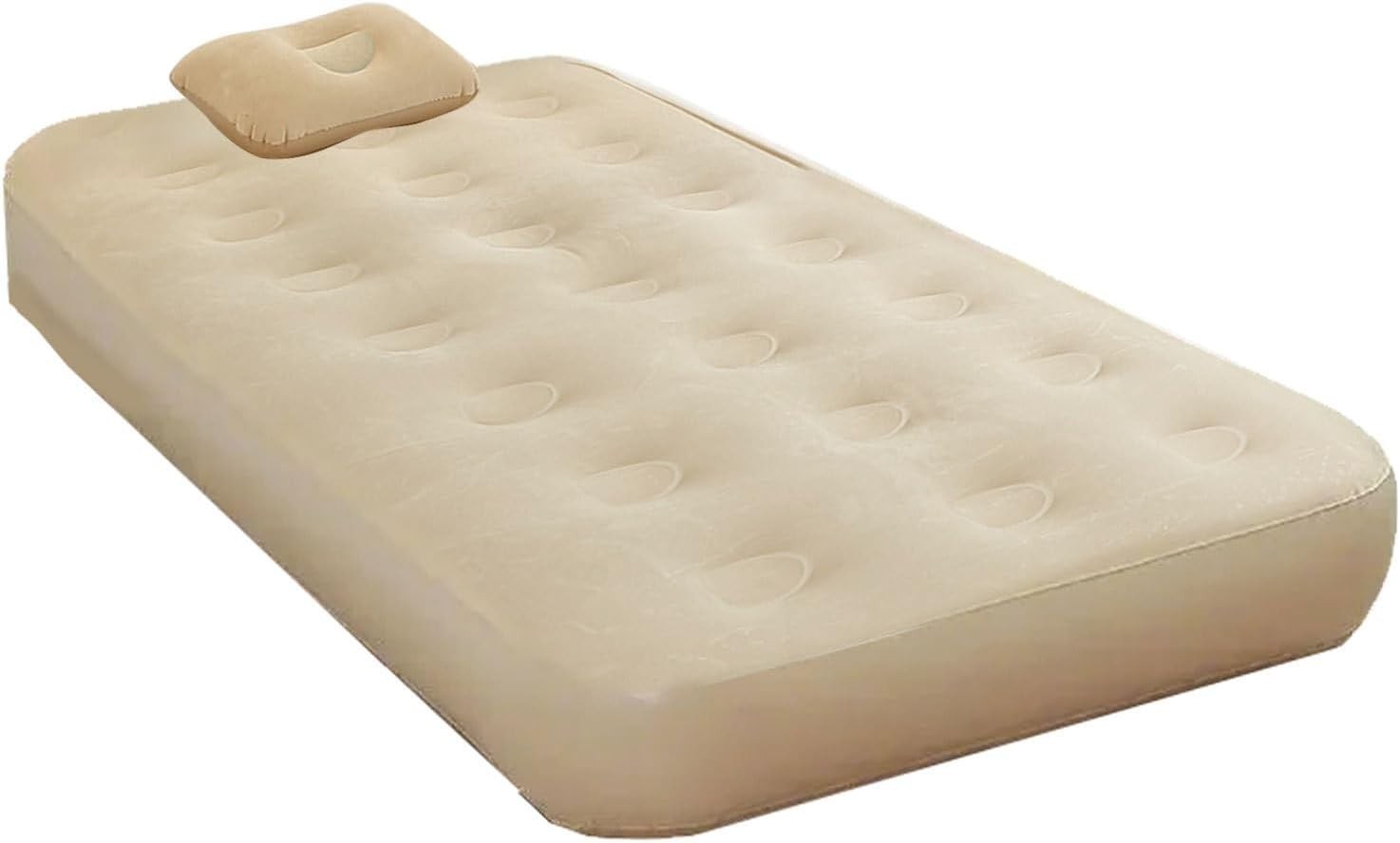 Inflatable Air Mattress Twin Bed with Built-in Pump – Camping & Guest