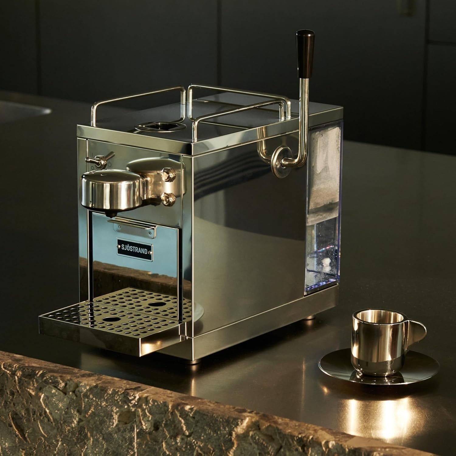 Stainless Steel Capsule Coffee Machine | 19-Bar Pressure, 1.2L Tank Size