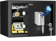 25L Biometric Fingerprint Safe Box Digital Security Safe with Keys