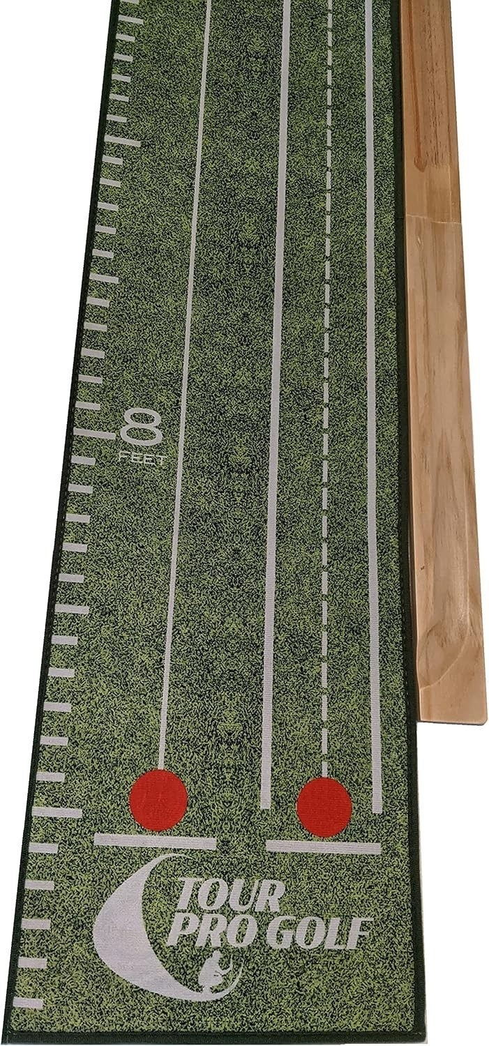 Premium Indoor Golf Putting Mat Ball Return Training Aid Home Practice