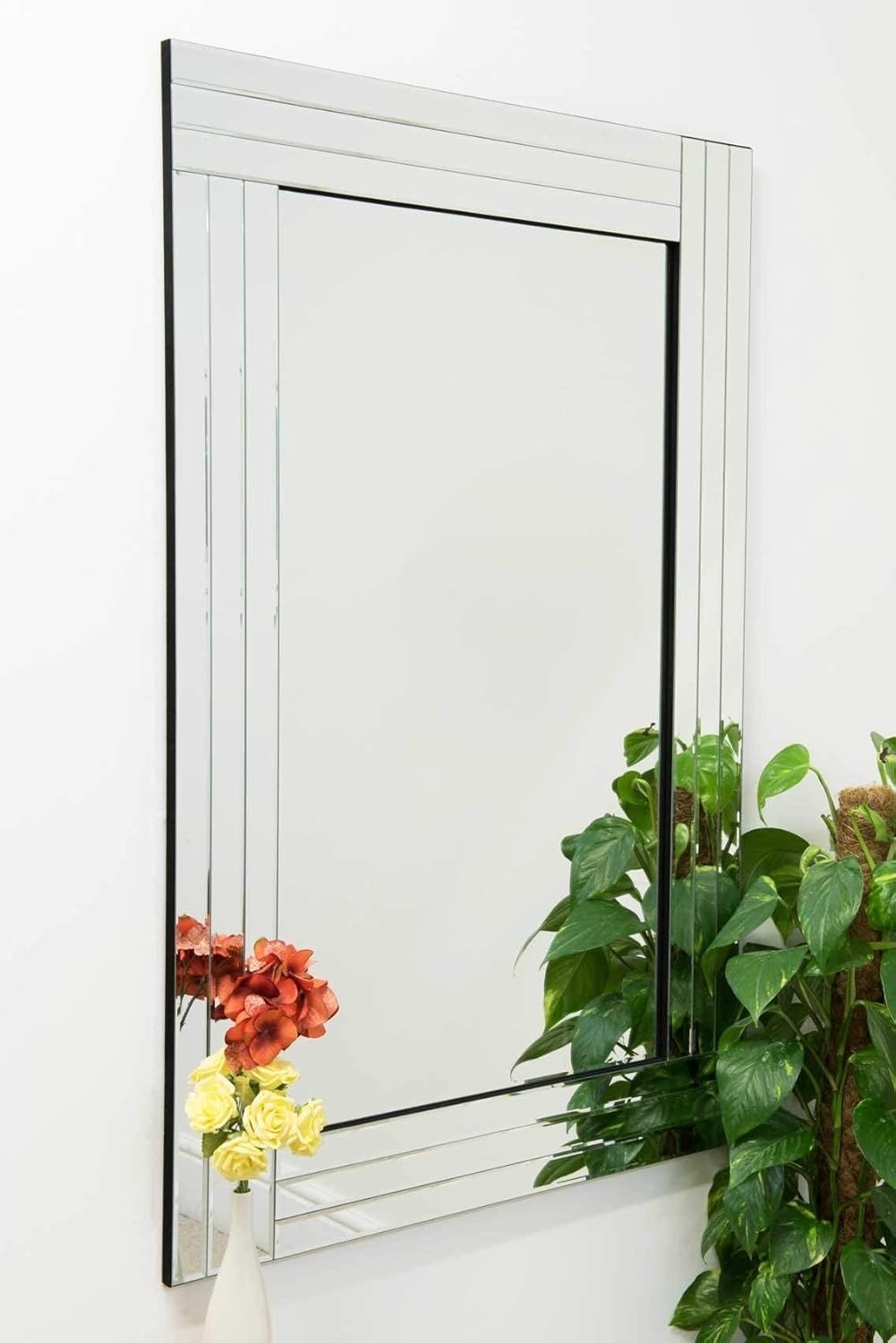 Modern 120x80cm Bevelled Edge Venetian Wall Mirror – Stylish & Versatile