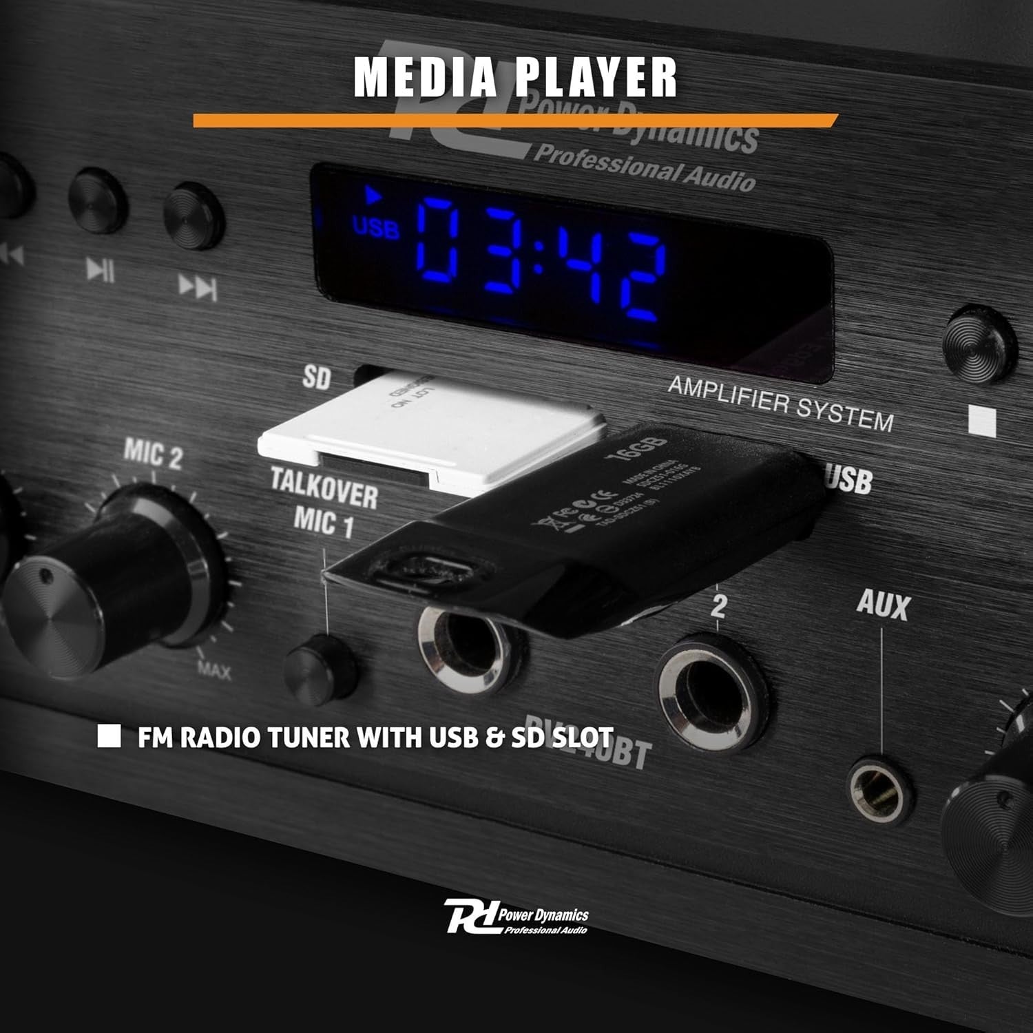4-Zone HiFi Stereo Amplifier | Bluetooth 4.2 USB FM Optical AUX | 4x100W