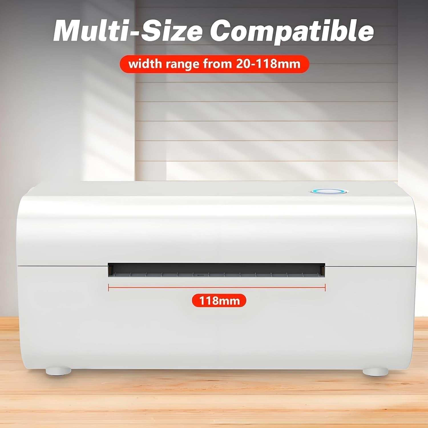 USB 4x6 Thermal Shipping Label Printer Compatible with iPhone Android Window