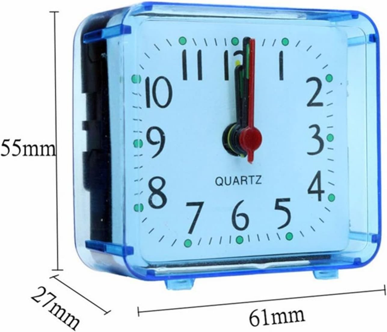 Silent Analog Alarm Clock Battery Powered Bedside Desk Clock Heavy Sleepers