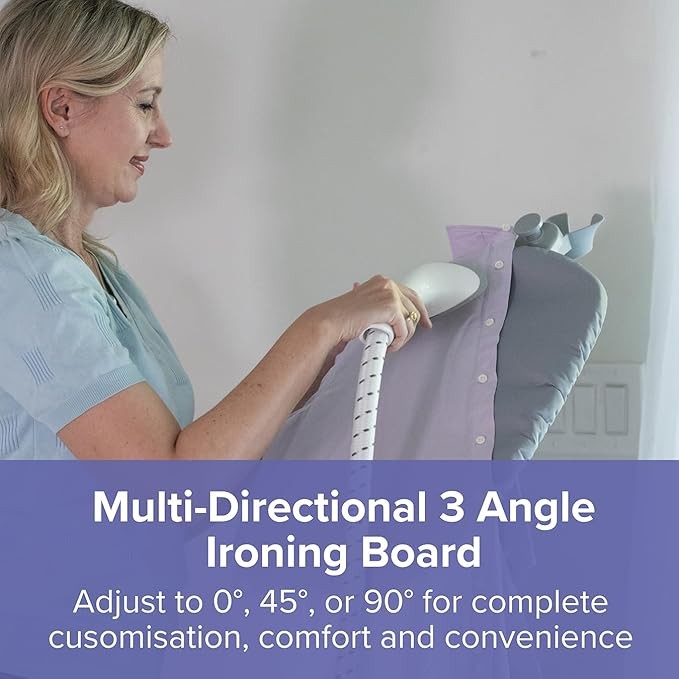 Steam Clothes Steamer Tower 1.8L Adjustable Board Vertical Press